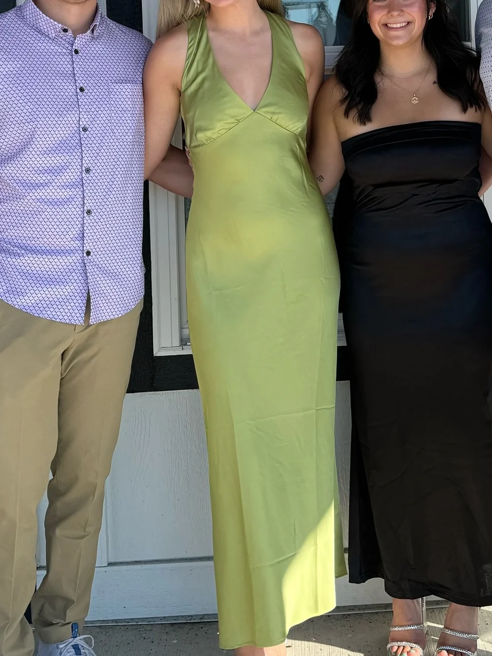 Abercrombie & Fitch Olive Green Halter Maxi Dress
